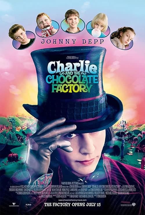 Charlie and the Chocolate Factory film posteri